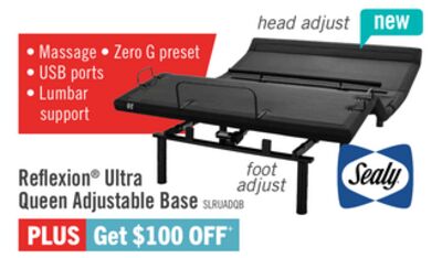 Sealy® Reflexion® Ultra Lifestyle Base - Queen