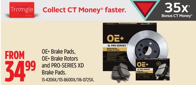 OE+ Brake Pads, OE+ Brake Rotors and PRO-SERIES XD