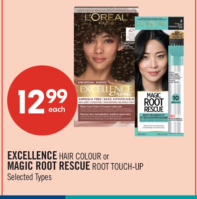 EXCELLENCE HAIR COLOUR or MAGIC ROOT RESCUE ROOT TOUCH-UP