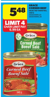 GRACE CORNED BEEF, 340 G