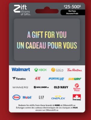 Zift Zillions of Gifts gift card