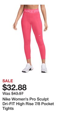 Nike Women's Pro Sculpt Dri-FIT High Rise 7/8 Pocket Tights