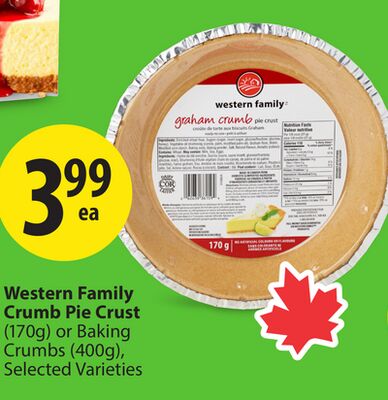 Western Family Crumb Pie Crust