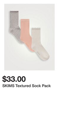 SKIMS Textured Sock Pack