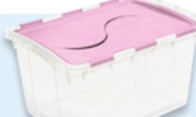 45L Flip-lid storage tote