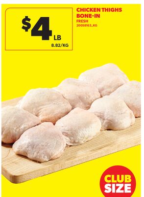 CHICKEN THIGHS, BONE-IN