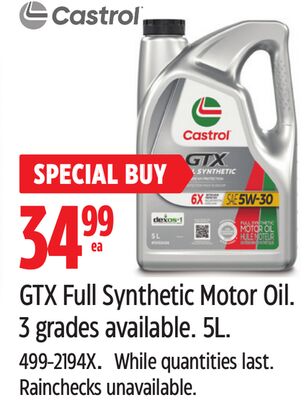 Castrol GTX Full Synthetic Motor Oil