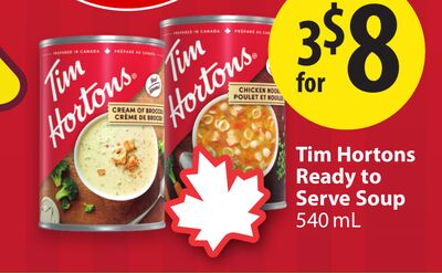 Tim Hortons Ready to Serve Soup
