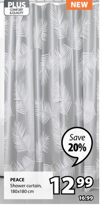 Peace Shower curtain