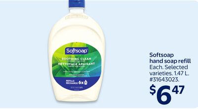 Softsoap hand soap refill