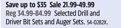 MAXIMUM Selected Drill and Driver Bit Sets and Auger Sets