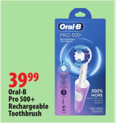 Oral-B Pro 500 + Rechargeable Toothbrush