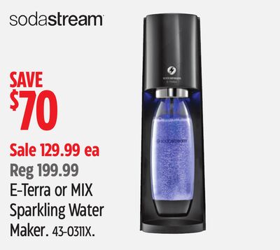 SodaStream E-Terra or MIX Sparkling Water Maker