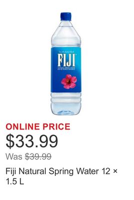 Fiji Natural Spring Water 12 × 1.5 L