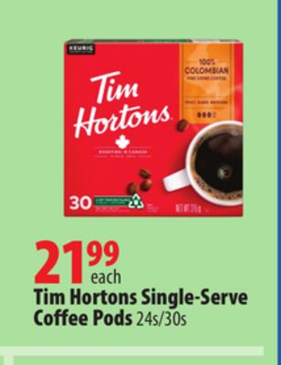 Tim Hortons Single-Serve Coffee Pods