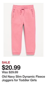 Old Navy Slim Dynamic Fleece Joggers for Toddler Girls