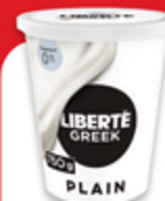 Liberté Greek 650 g – 750 g or Méditerranée 900 g yogurt tubs