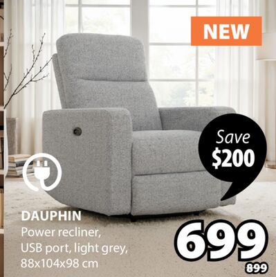 DAUPHIN Power recliner