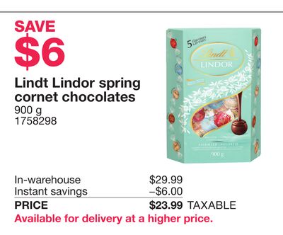 Lindt Lindor spring cornet chocolates