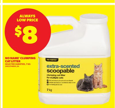 NO NAME® CLUMPING CAT LITTER