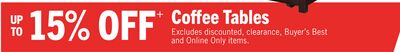 UP TO 15% OFF+ Coffee Tables