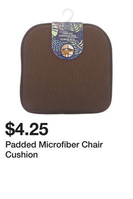 Padded Microfiber Chair Cushion