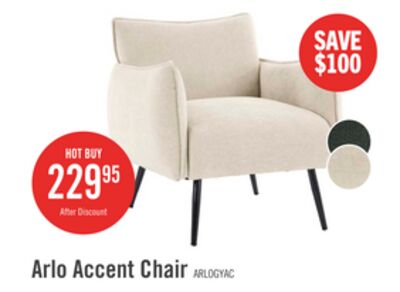 Arlo 29.5" Linen-Look Fabric Accent Chair – Taupe