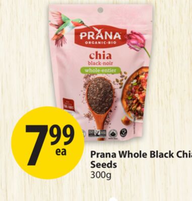Prana Whole Black Chia Seeds