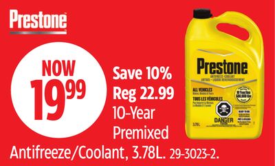 Premixed Antifreeze/Coolant