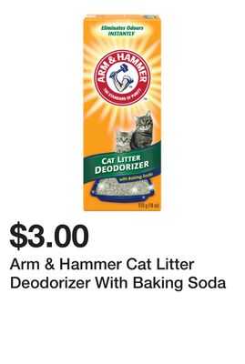 Arm & Hammer Cat Litter Deodorizer With Baking Soda