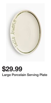 Large Porcelain Serving Plate