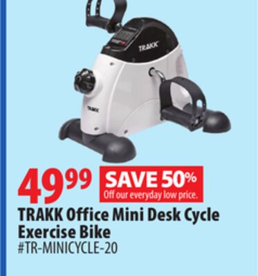TRAKK Office Mini Desk Cycle Exercise Bike