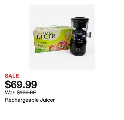Rechargeable Juicer