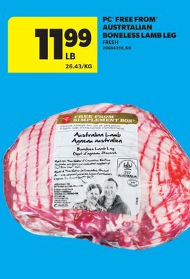 PC® FREE FROM® AUSTRTALIAN BONELESS LAMB LEG