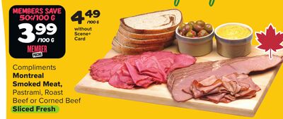 Compliments Montreal Smoked Meat,