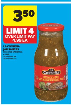 LA COSTEÑA JAR SAUCES, 455 ML