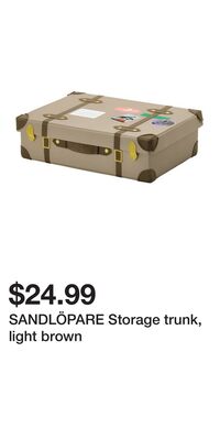 SANDLÖPARE Storage trunk, light brown
