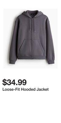 Loose-Fit Hooded Jacket