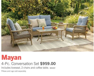 Mayan 4-Pc. Conversation Set