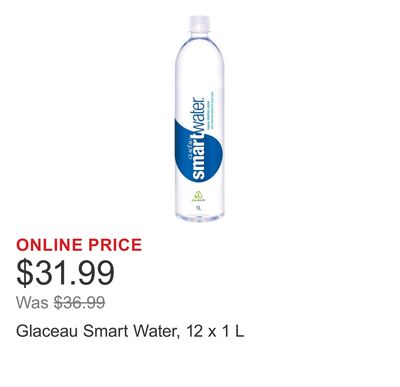 Glaceau Smart Water, 12 x 1 L