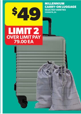 MILLENNIUM CARRY-ON LUGGAGE
