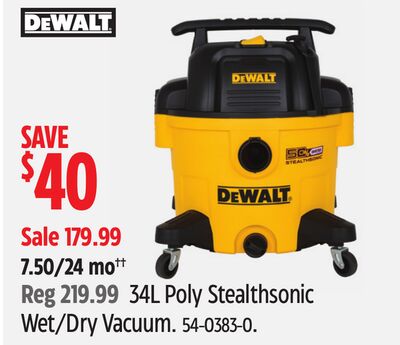 34L Poly Stealthsonic Wet/Dry Vacuum