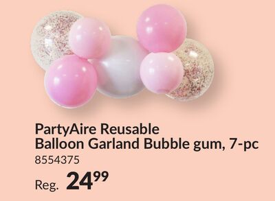 Home Balloons & Accessories Balloon Kits PartyAire Reusable Linked Inflatable PVC Balloons, Bubblegum, Air-Filled PartyAire Reusable Linked In... PartyAire Reusable Linked Inflatable PVC Balloons, Bubblegum, Air-Filled