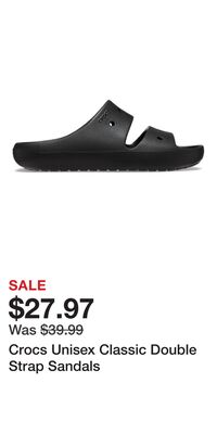Crocs Unisex Classic Double Strap Sandals