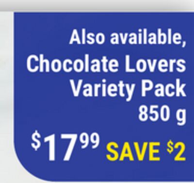 Chocolate Lovers Variety Pack