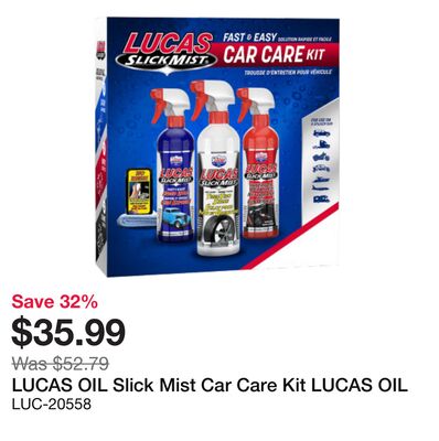 LUCAS OIL Slick Mist Car Care Kit
