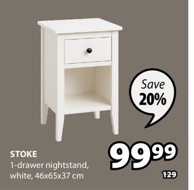 Stoke 1-drawer nightstand