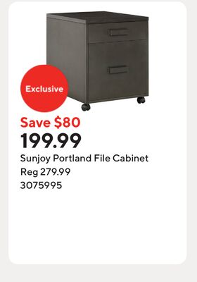 Sunjoy Portland File Cabinet