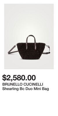 BRUNELLO CUCINELLI Shearling Bc Duo Mini Bag