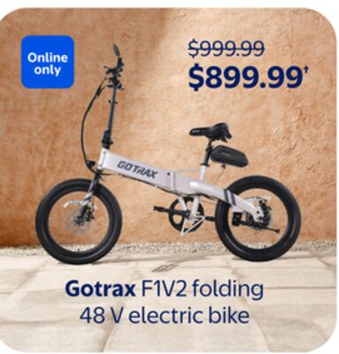 Gotrax F1V2 folding 48 V electric bike